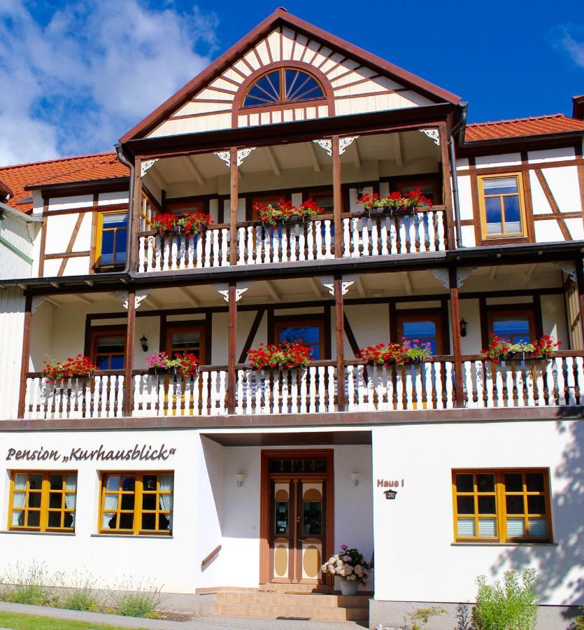 Pension Kurhausblick Bad Suderode Exteriör bild